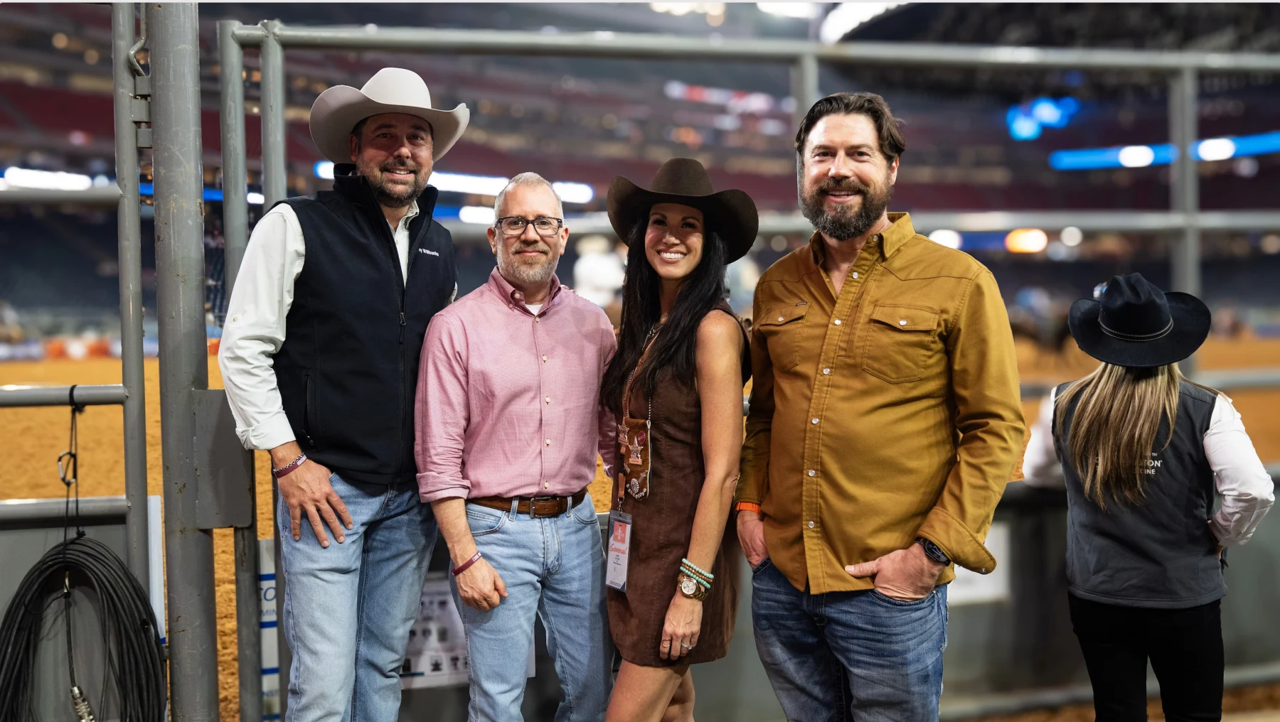 TEAL team members together at a rodeo